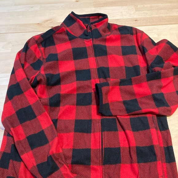 Joe Fresh Tops - Joe Fresh red check fleece zip  shirt